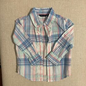 Janie and Jack Madras Plaid Shirt